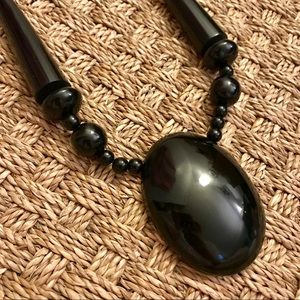 H&M Black Oversized Necklace